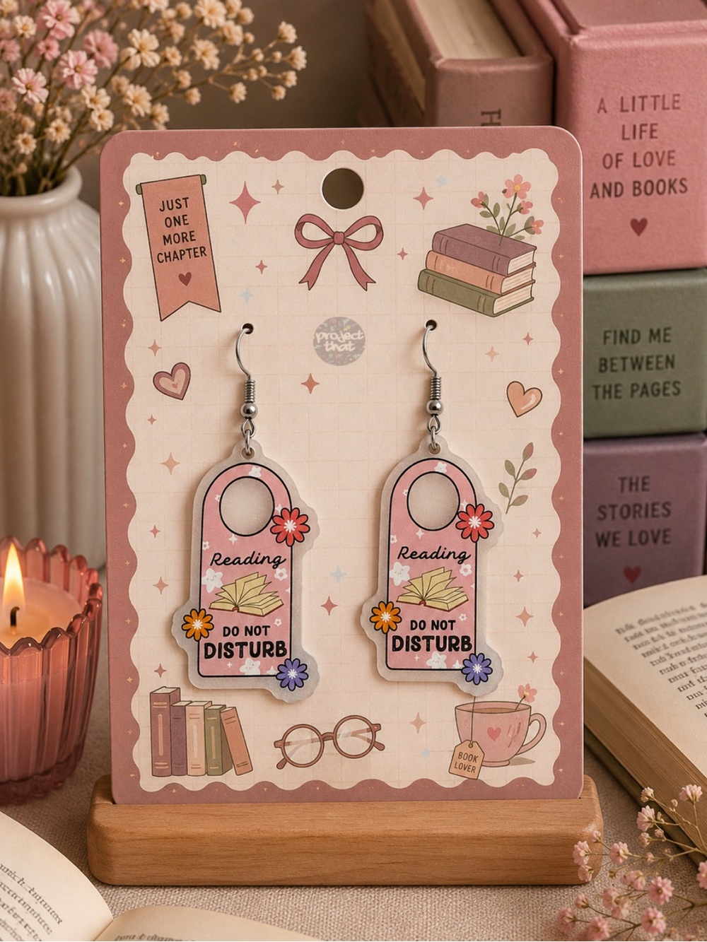 Reading Do Not Disturb Earrings | Bookish | Novel | Cutesy | Must Have | Gift